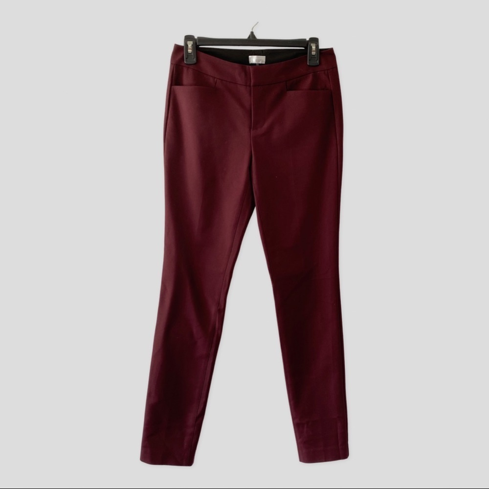 ecru Purple Skinny Dress Pants US0 ($164)